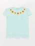 LC Waikiki Crew Neck Printed Short Sleeve Girl T-shirt